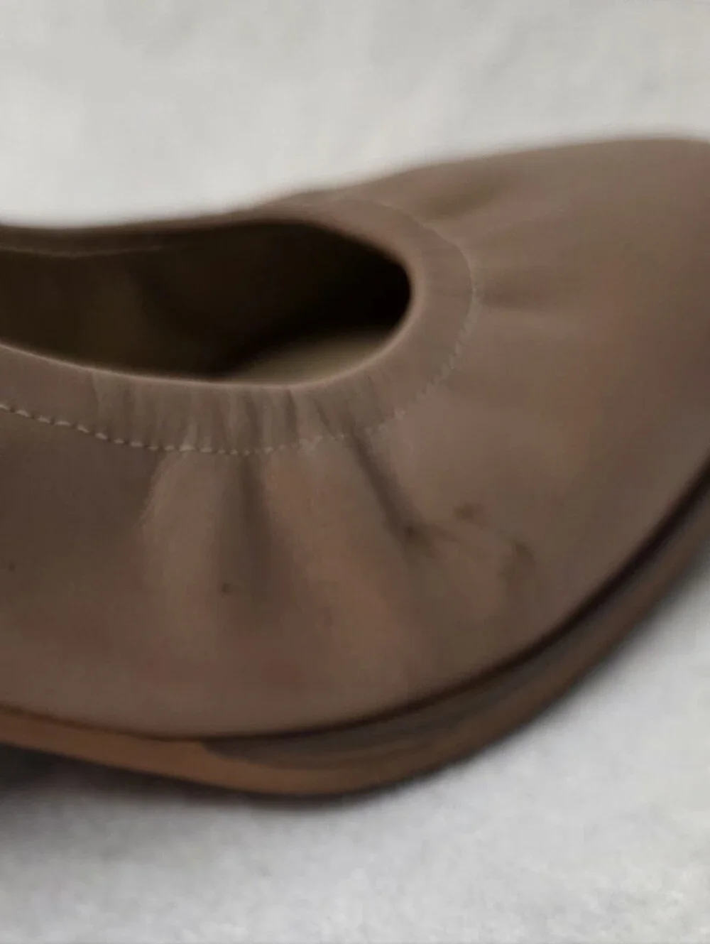 Clarks Taupe Block Heel Pumps
